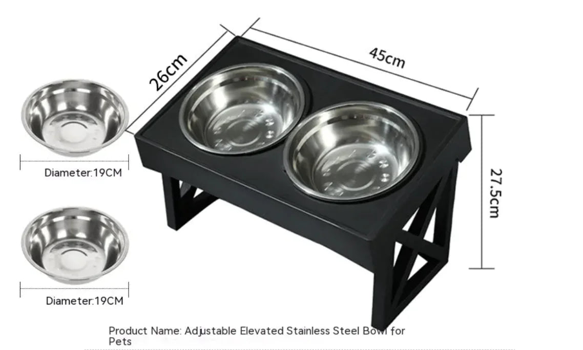 Adjustable Elevated Slow-Feed Bowl