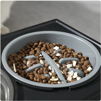 Adjustable Elevated Slow-Feed Bowl